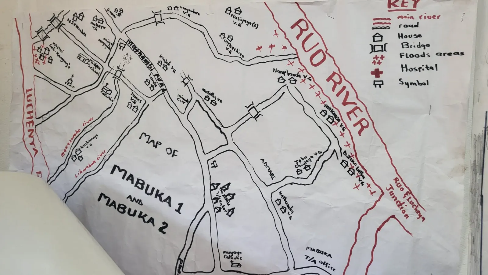 Picture of map in Malawi depicting vulnerability.