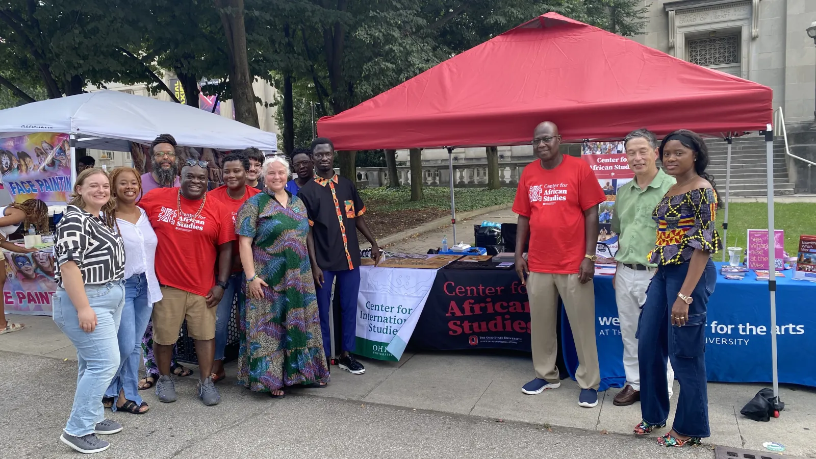 The CAS booth at the Columbus African Festival; July, 2025