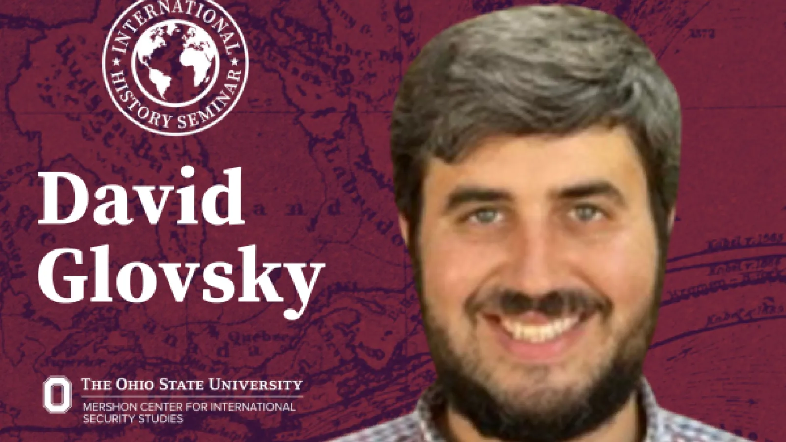 Flyer for Dr. David Glosky's lecture.