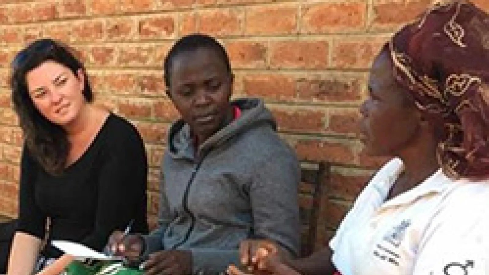 robinson with malawi women