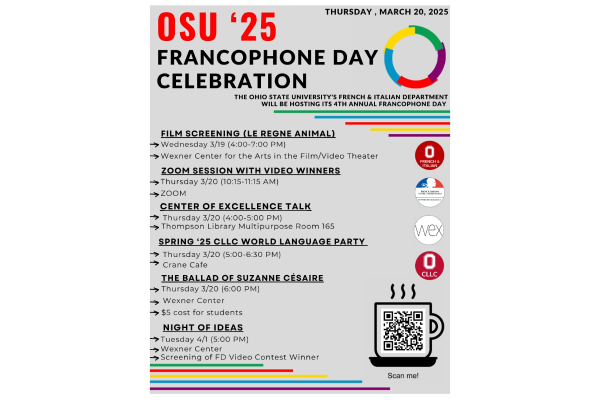 Fourth Annual Francophone Day Celebration Poster