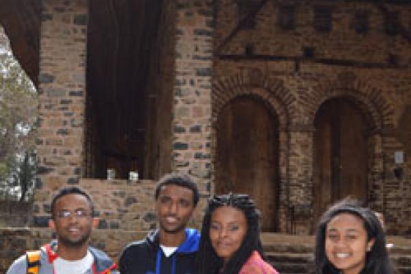 OSU students visit Gondar castle