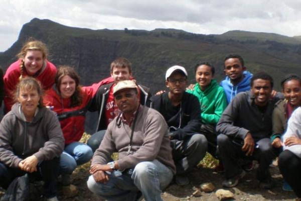 Simien Mts visit with Dr. Yemataw