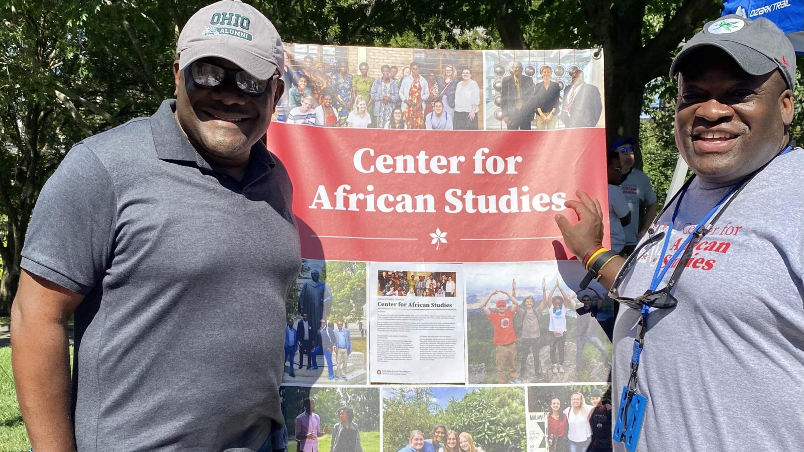 Dr. Felix Kumah-Abiwu, Director of Center for African Studies at Kent State and Dr. Carr.