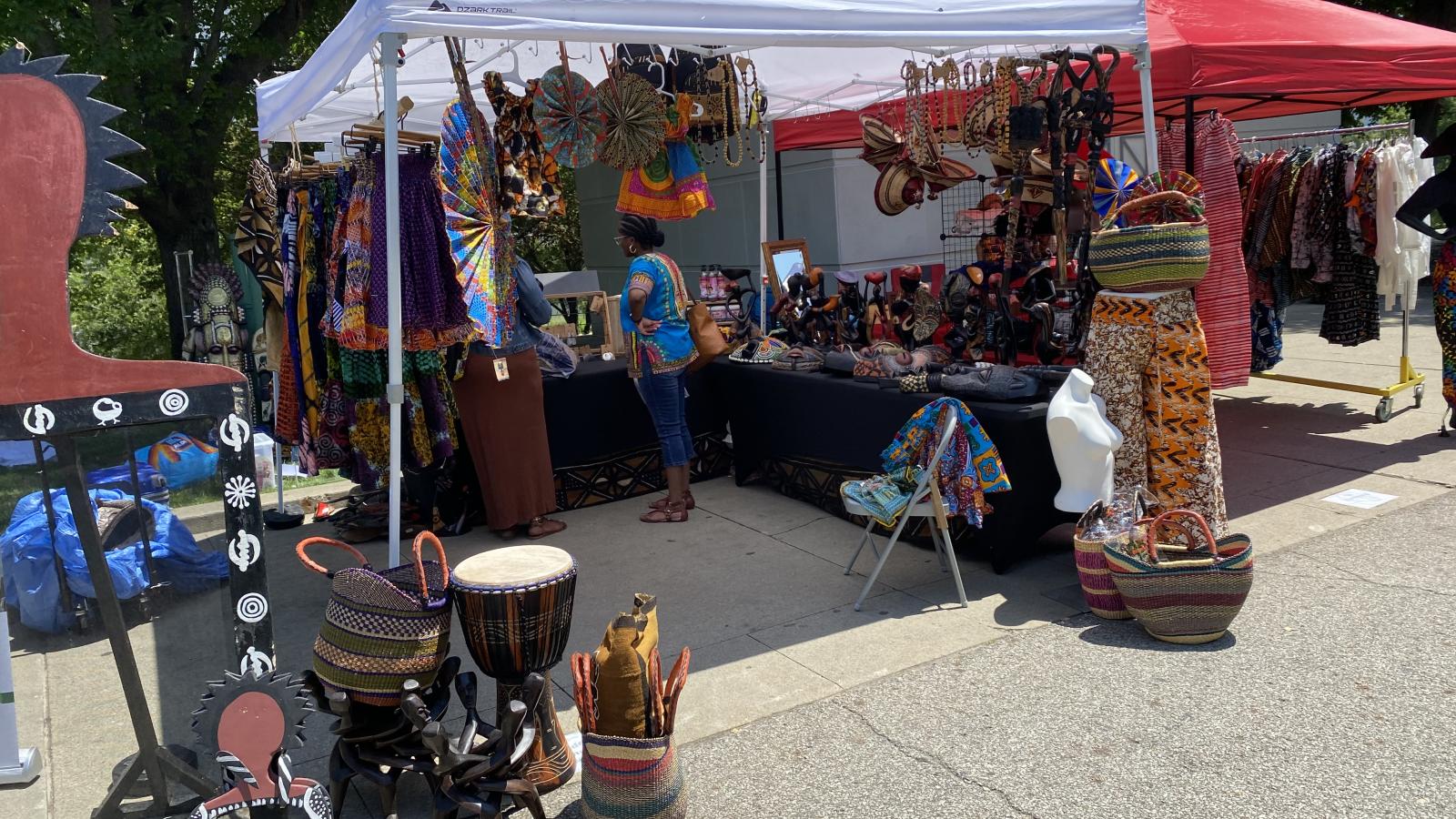 Shop at the Columbus African Festival.