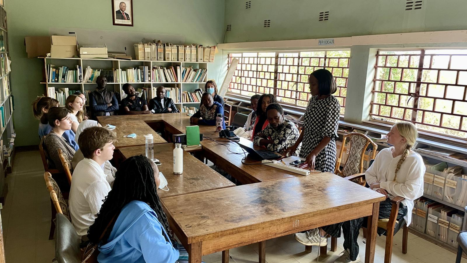 Picture of Buckeyes at meeting in Malawi