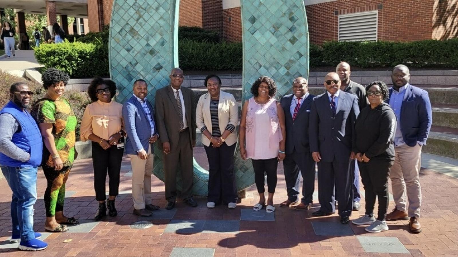 Liberian community and CAS members group picture.