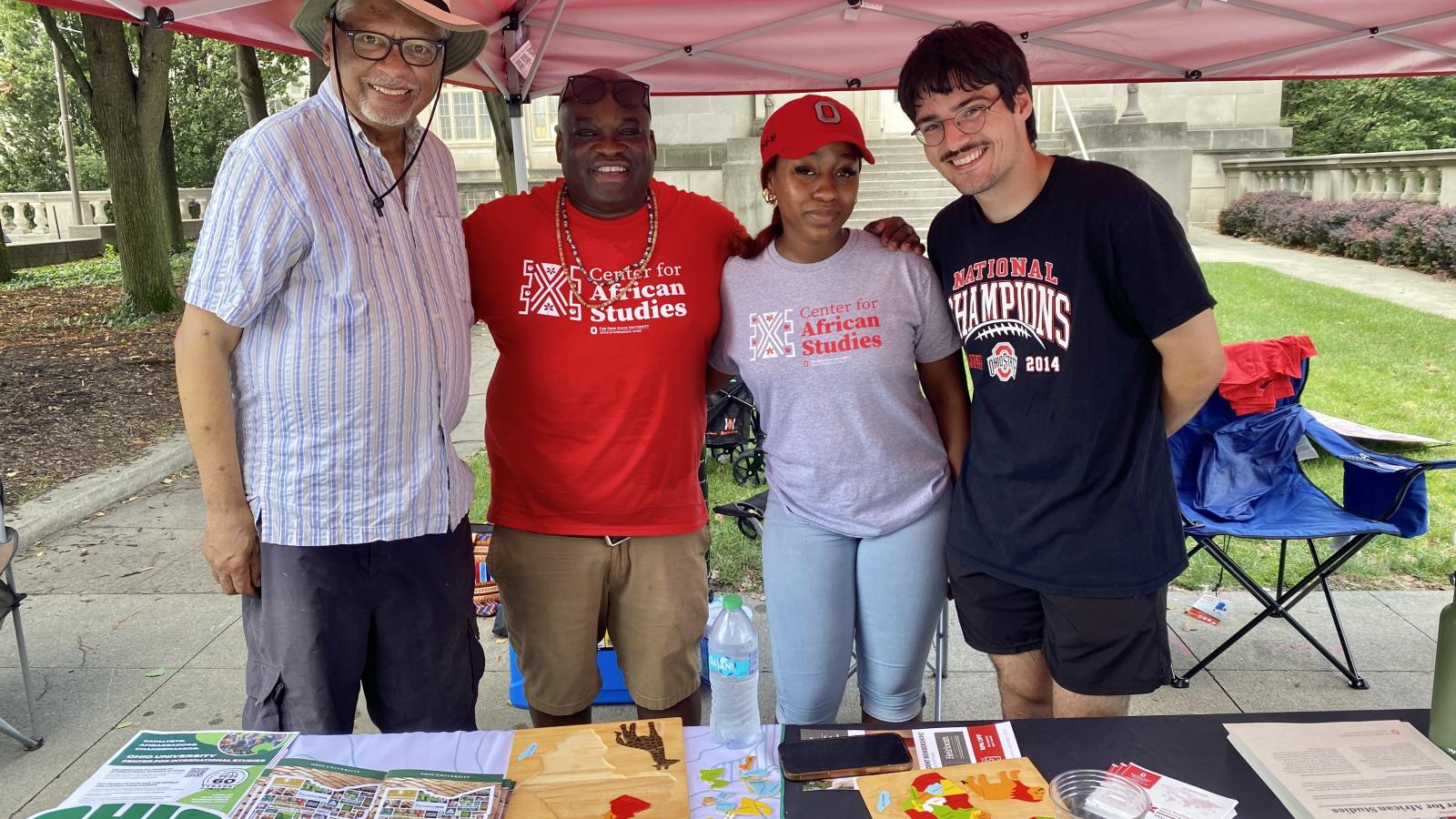 The CAS booth at the Columbus African Festival; July, 2025