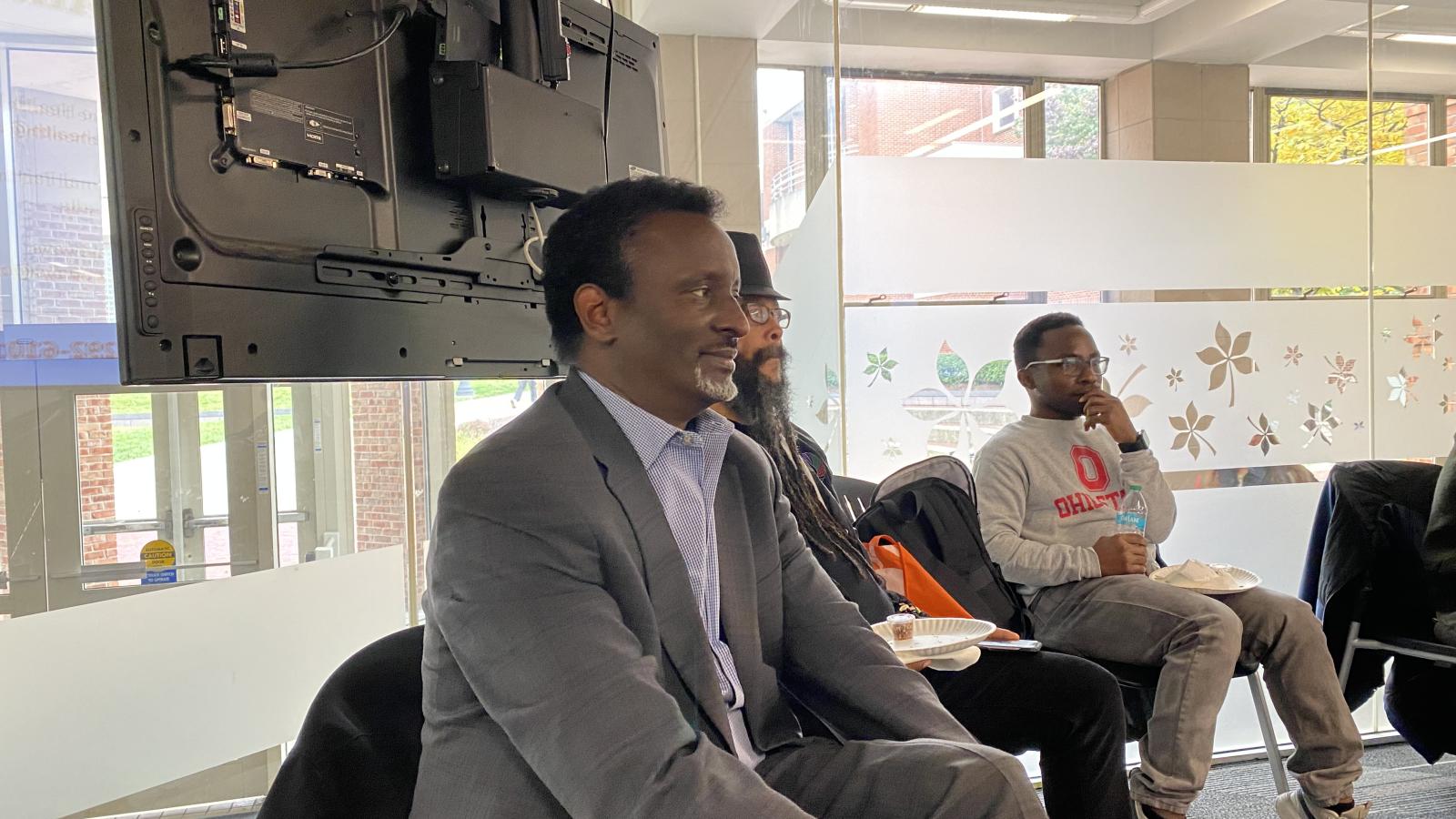 Various attendees at Africa at Noon lecture.